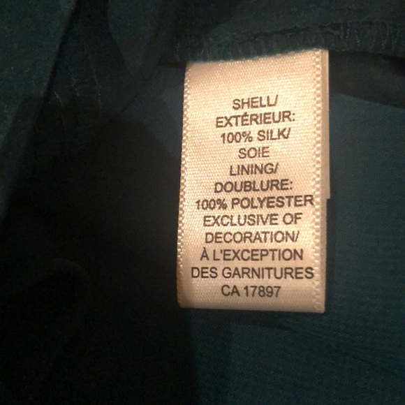 Banana Republic Silk Teal Sleeveless Dress - Picture 4 of 4